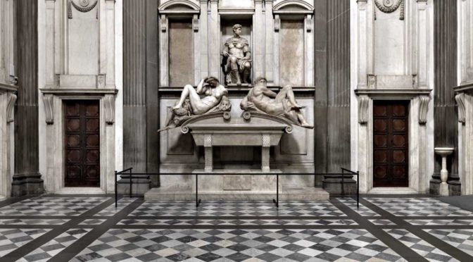 The New Sagrestia by Michelangelo in the Medici Chapel, Florence, Italy