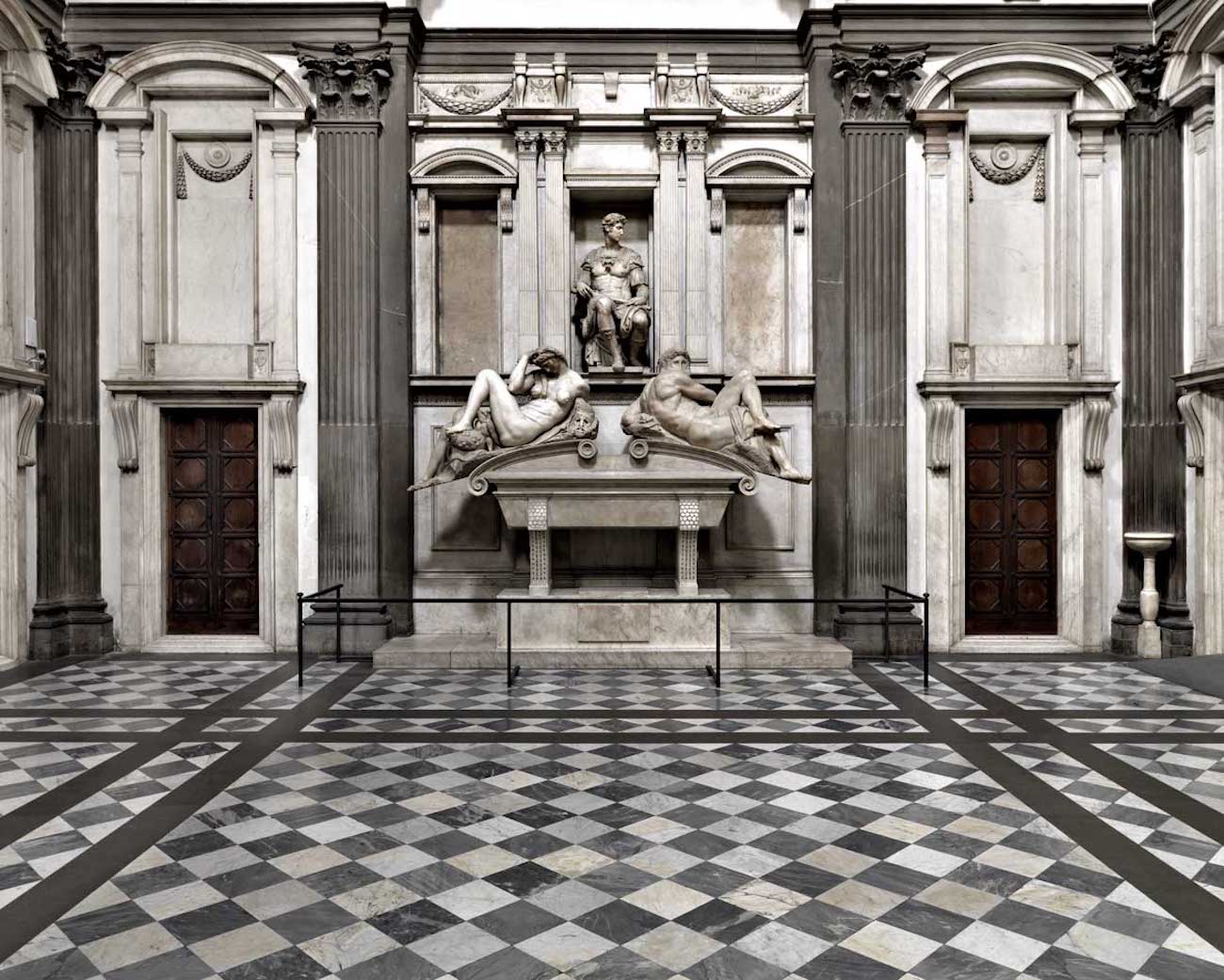 The New Sagrestia by Michelangelo in the Medici Chapel, Florence, Italy