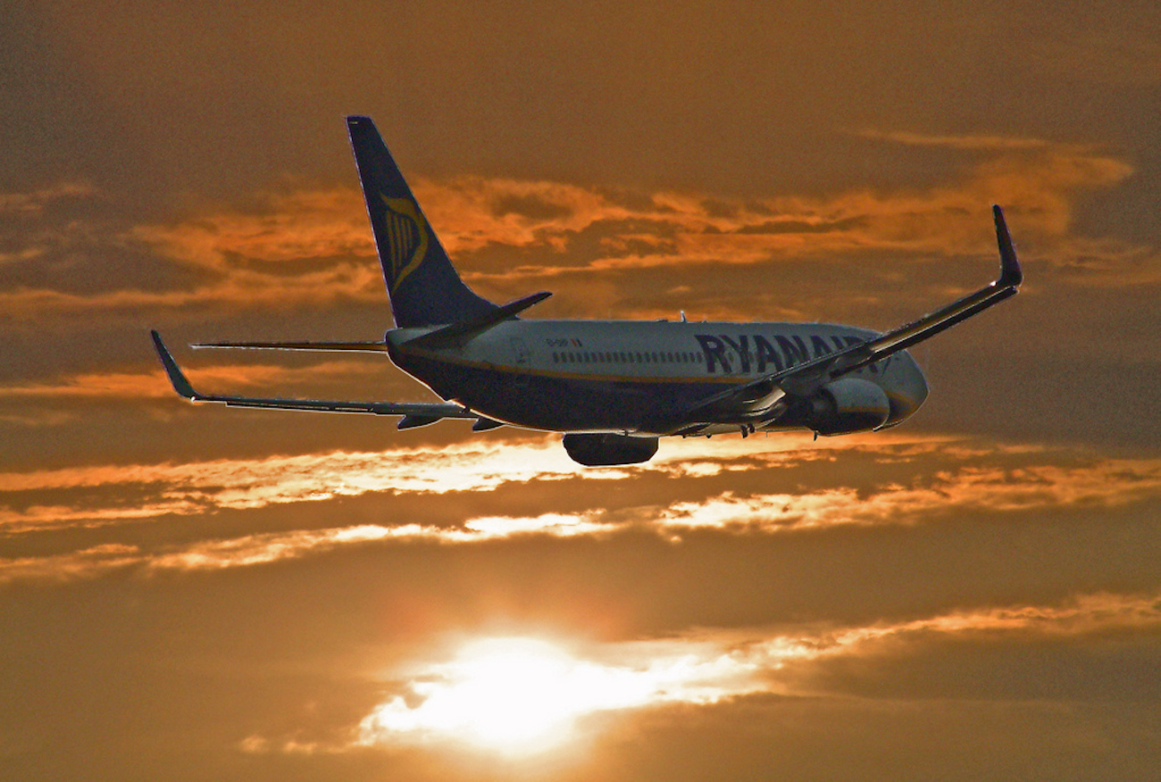 Ryanair Sunset Takoff