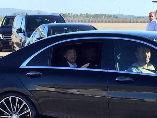 Rolling Stones arrives to Pisa in Tuscany