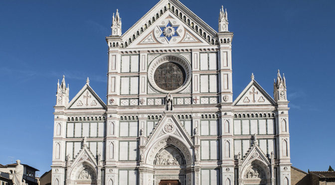 The Santa Croce Basilica in Florence, Italy