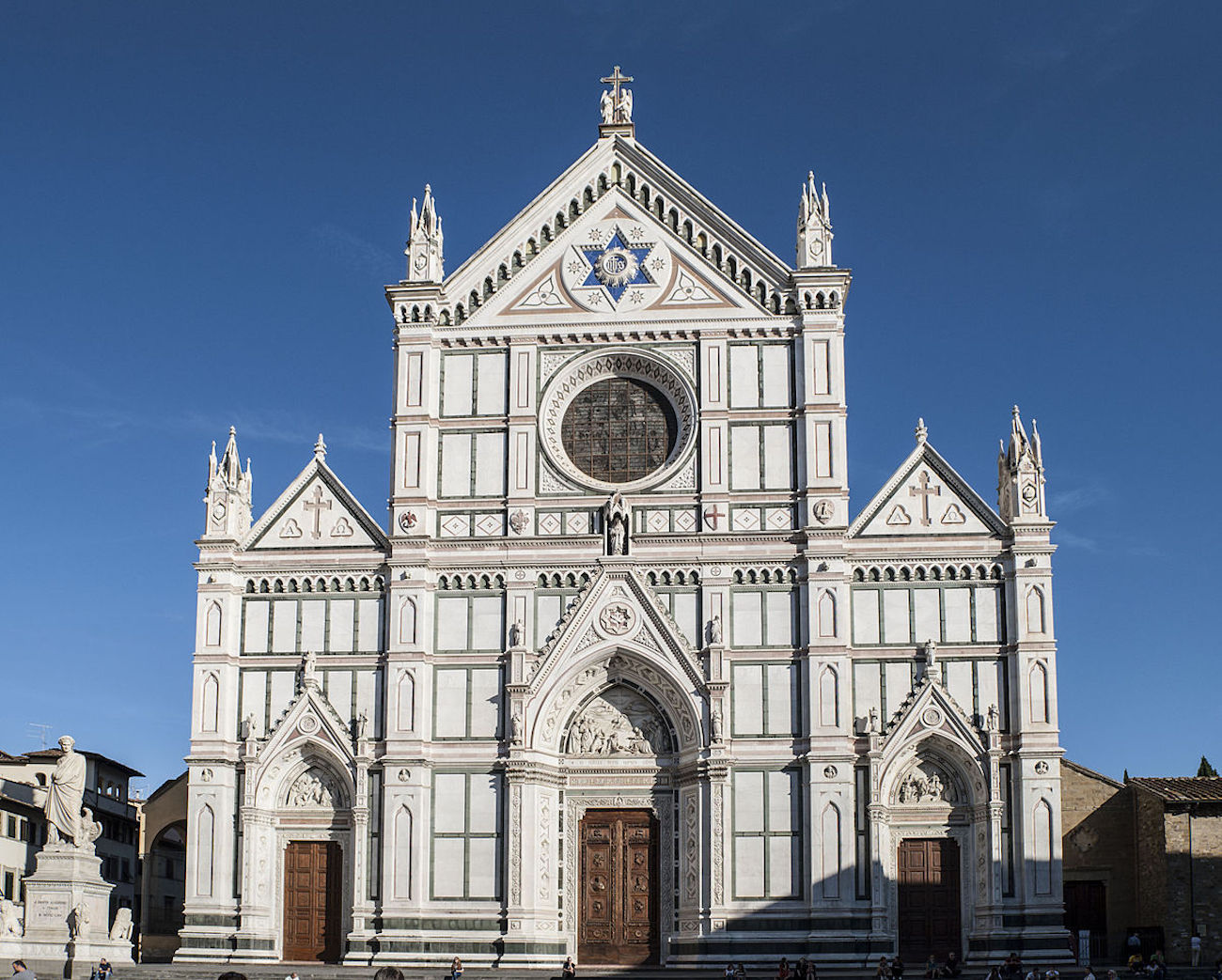 The Santa Croce Basilica in Florence, Italy
