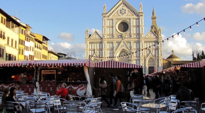 Weihnachtsmarkt in Florence, Italy