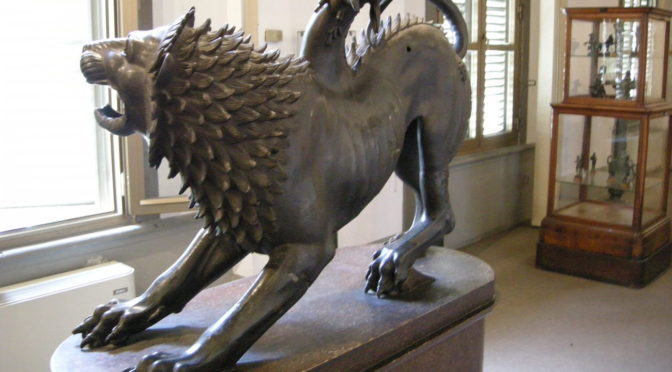 The Chimera at the National ArchaeologiclMuseum of Florence