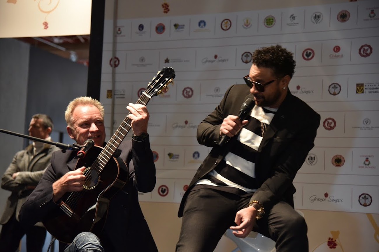 Sting and Shaggy at the Anteprime di Toscana