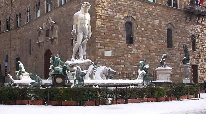 Snow in Florence on March 1, 2018