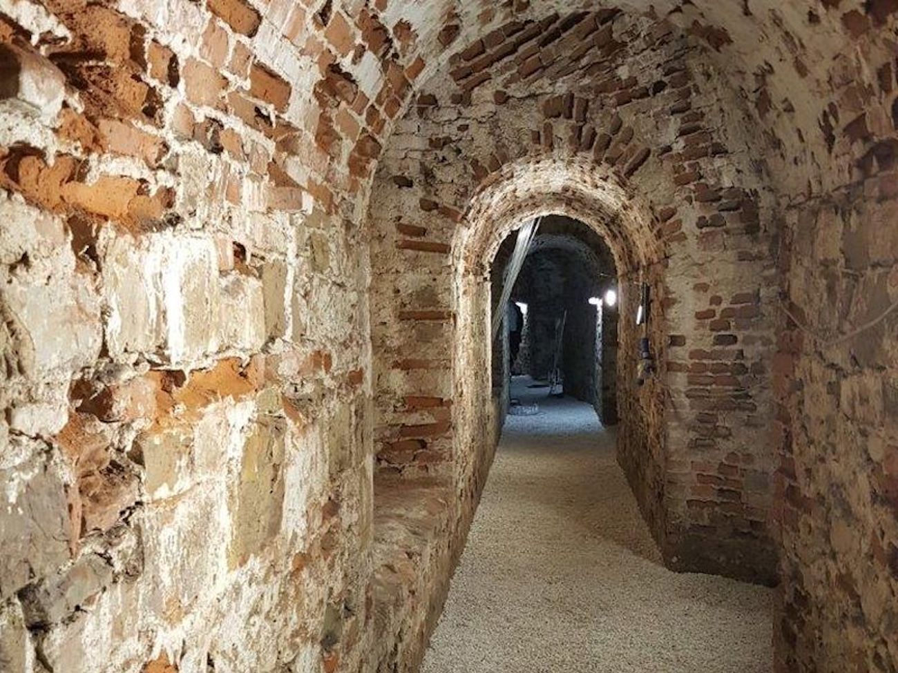 The underground path in Fortezza Basso