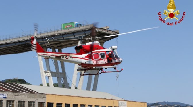 Collpsed bridge in Genoa