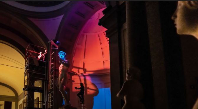 Expo 2020: the hulls with the record-size Tricolour flag and the re-production of Michelangelo’s David, the Italy Pavilion’s main attractions, revealed today in Dubai