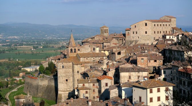 The city of Anghiari in Tuscany