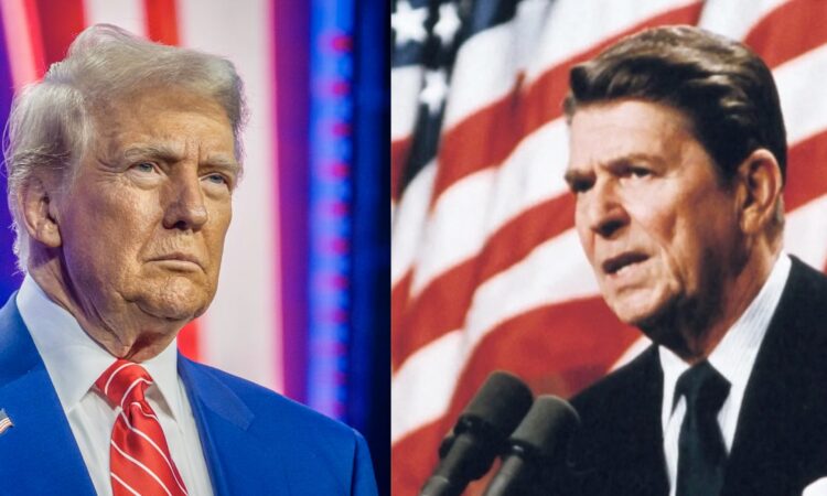 Donald Trump and Rolad Reagan