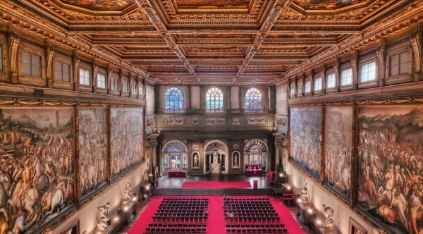 The salone dei 500 in Palazzo Vecchio