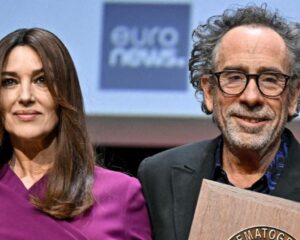 Tim Burton and Monica Bellucci