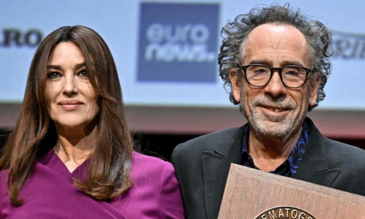 Tim Burton and Monica Bellucci