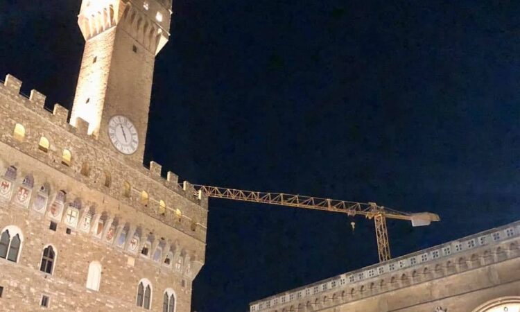 Farewell to the Uffizi Tower Crane