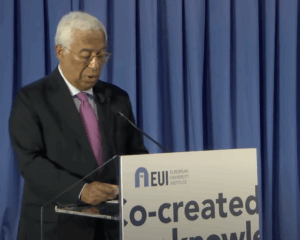 Antonio Costa speaks in Florence