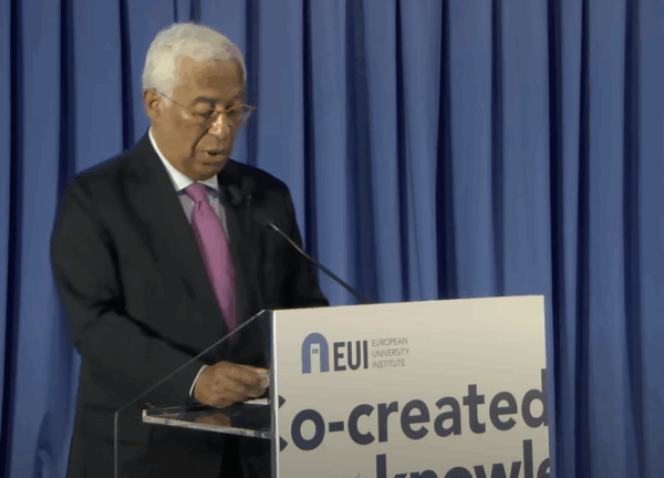 Antonio Costa speaks in Florence