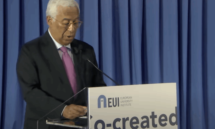 Antonio Costa speaks in Florence