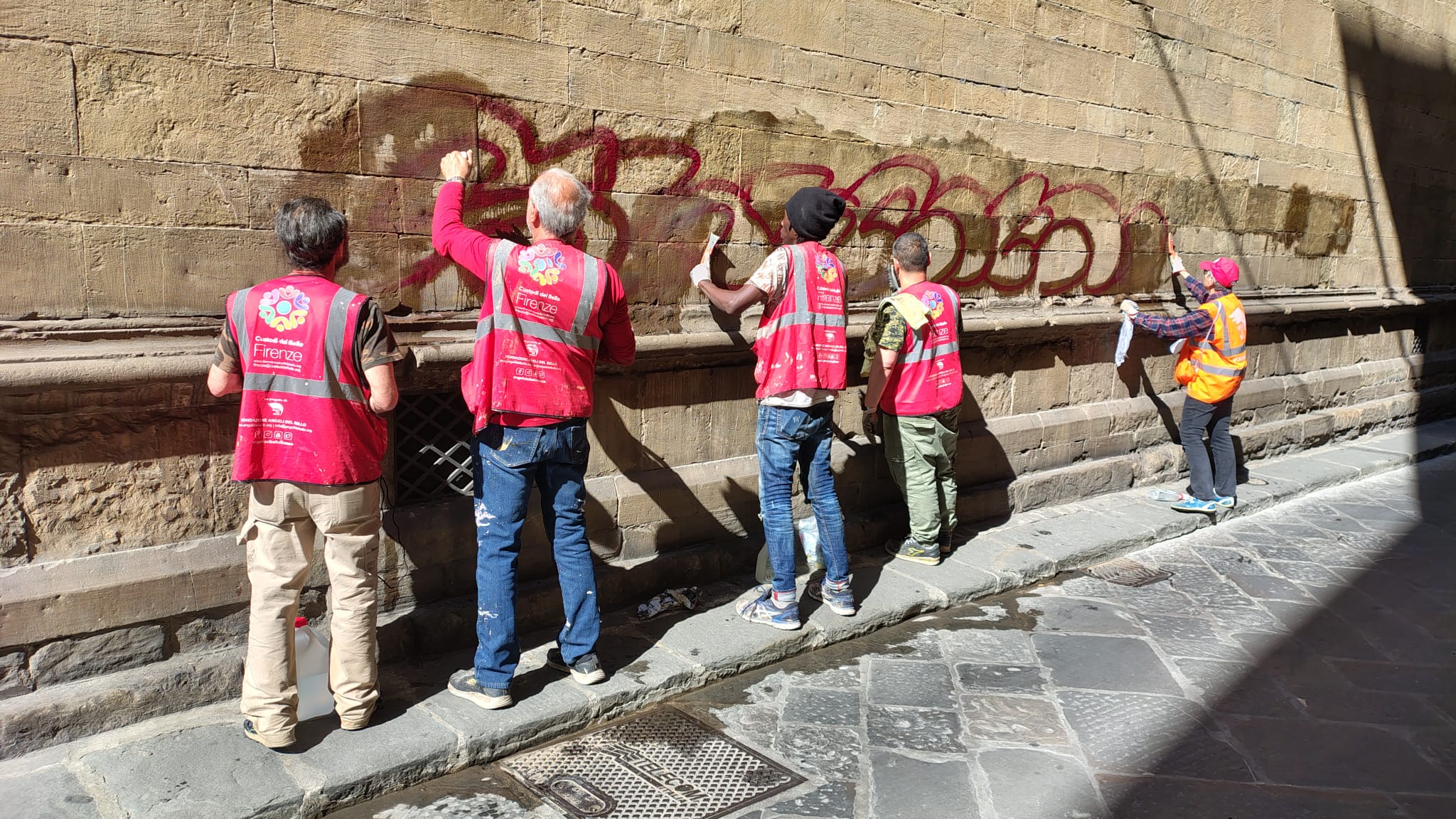 Santa Trinita Church Cleaned After April Vandalism