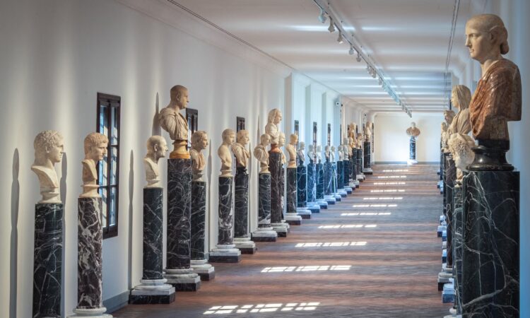 Over fifty Roman busts now enrich the Ponte Vecchio stretch of the Vasari Corridor, returning to public view after decades in storage.