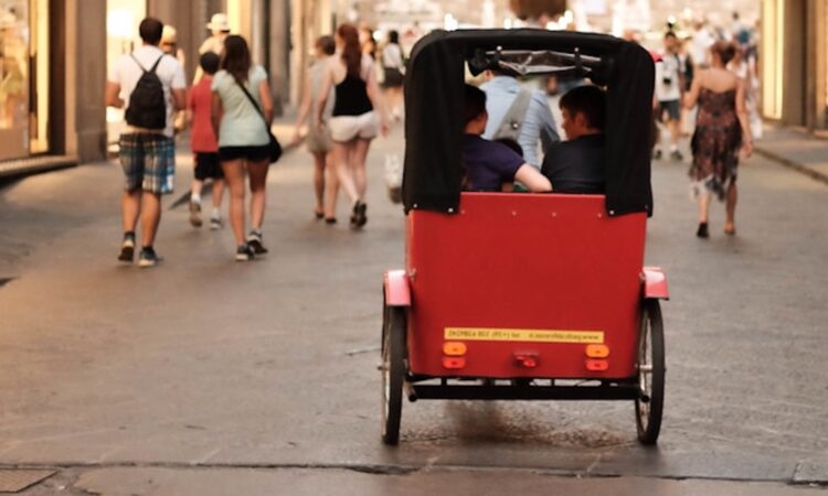 Florence to Ban Rickshaws and Caddies from UNESCO Area