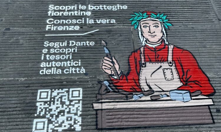 Green Graffiti Appear in Florence to Promote Respectful Tourism