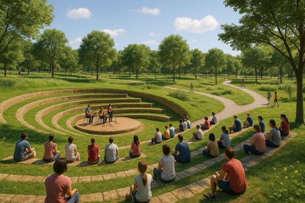 Il rendering della proposta del Comitato per il Crocifisso a Signa