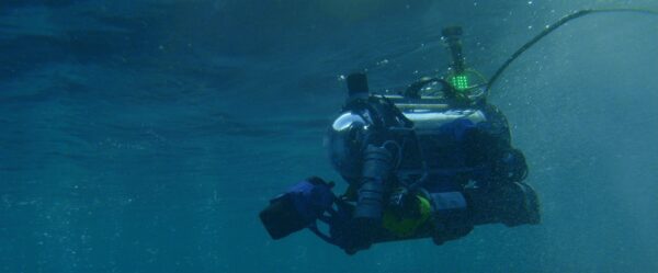 FeelHippo AUV, a fully autonomous underwater vehicle equipped with advanced optical and acoustic sensors