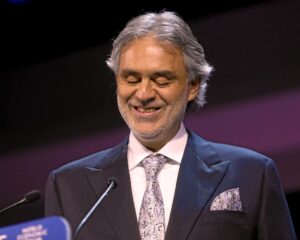 Andrea Bocelli. image.ch/Photo Michele Limina via Word Economic Forum