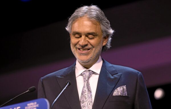 Andrea Bocelli. image.ch/Photo Michele Limina via Word Economic Forum