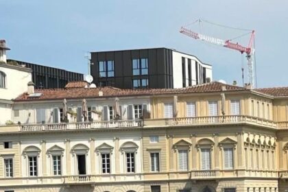 Black-and-White Tower near the Lungarno Sparks Debate in Florence
