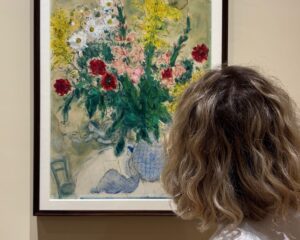Marc Chagall, Fleurs dans un vase bleu, 1936 - Courtesy Collezione Roberto Casamonti