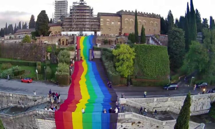 The One-Kilometer Rainbow Flag