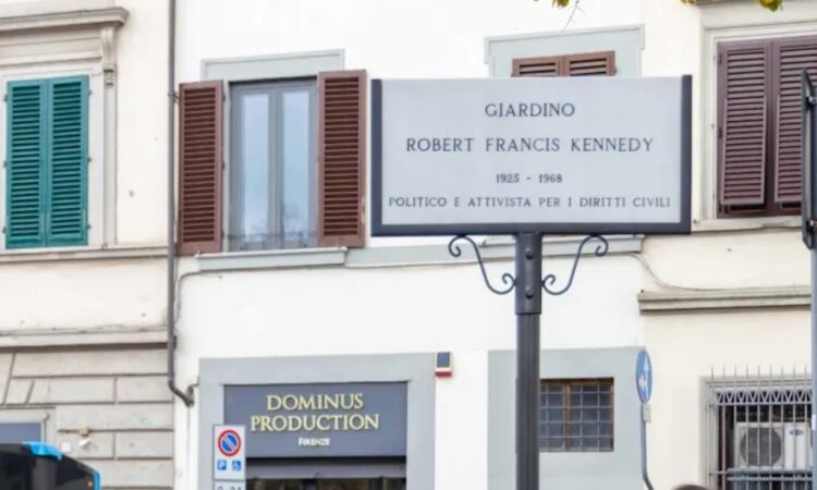 Florence names a garden after Robert F. Kennedy