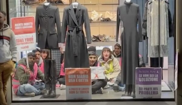 Protest Inside a Fashion Boutique Turns Heads in Florence 