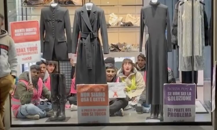Protest Inside a Fashion Boutique Turns Heads in Florence 