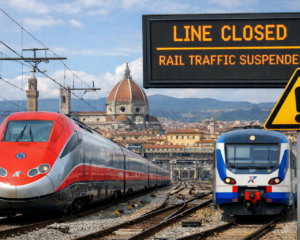 Italy’s main north–south rail corridor disrupted in Florence for 24 hours