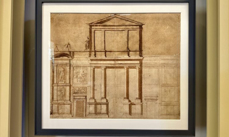 Michelangelo’s San Lorenzo façade drawing goes on display before restoration