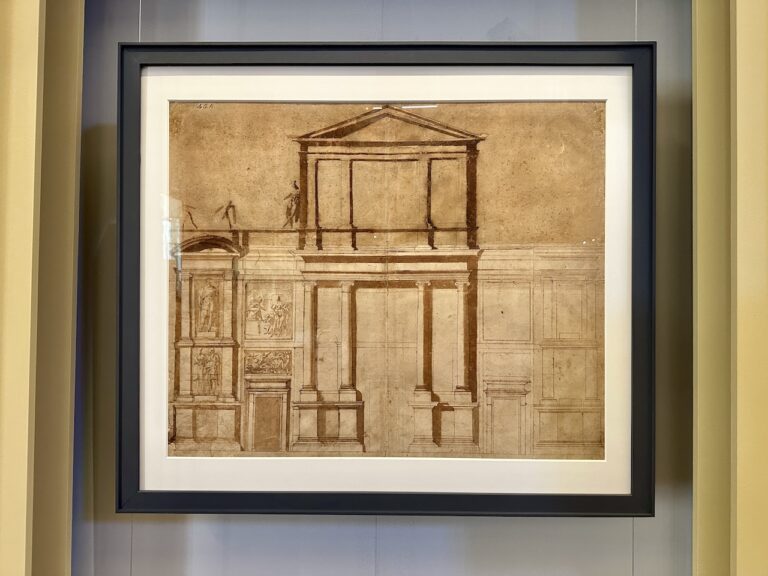 Michelangelo’s San Lorenzo façade drawing goes on display before restoration